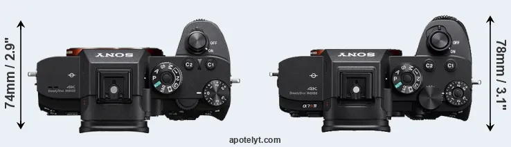 Compare A7R IIIA versus A7R IVA top