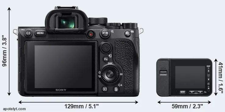 Comparison A7R IV or RX0 II rear