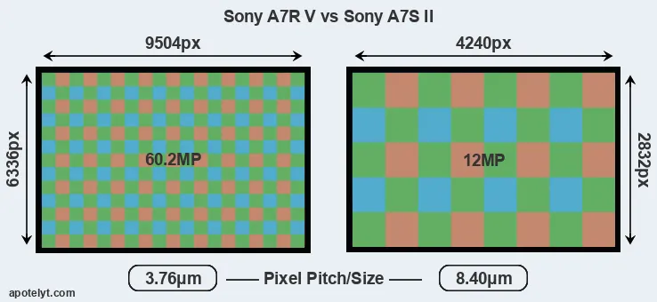 A7R V versus A7S II MP