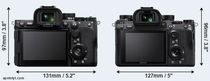 Comparison A7R V or A9 rear