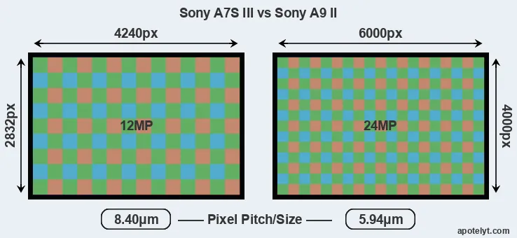 A7S III versus A9 II MP