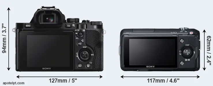 Comparison A7S or NEX-3 rear