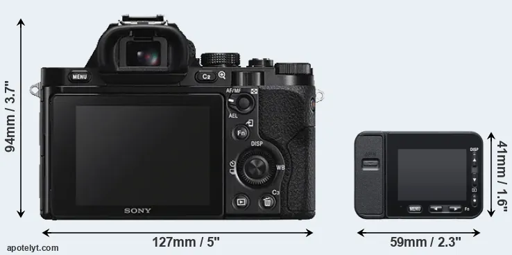 Comparison A7S or RX0 II rear