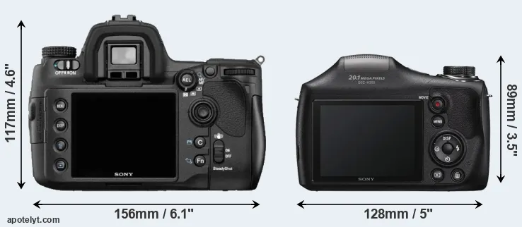 Comparison A850 or H300 rear