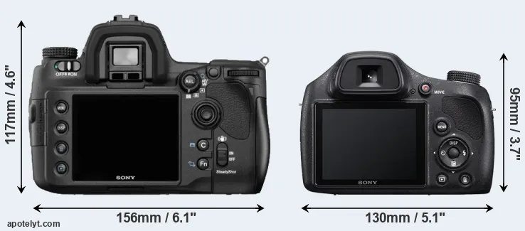 Comparison A850 or H400 rear
