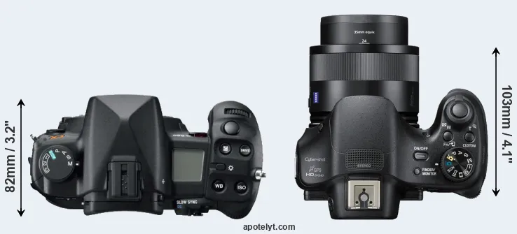 Compare A850 versus HX400V top