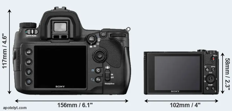 Comparison A850 or HX95 rear