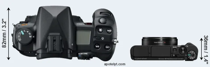Compare A850 versus HX95 top