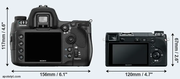 Comparison A850 or NEX-6 rear