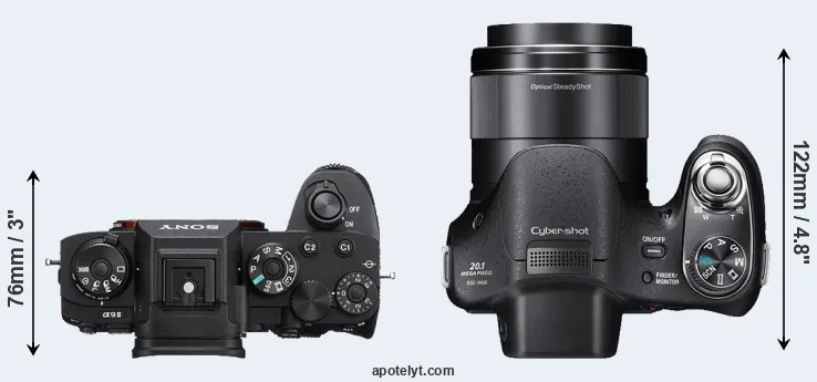 Compare A9 II versus H400 top