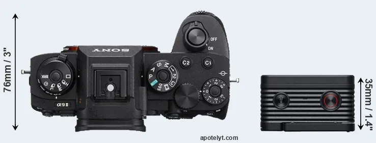 Compare A9 II versus RX0 II top