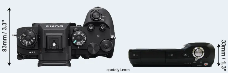 Compare A9 III versus NEX-3 top
