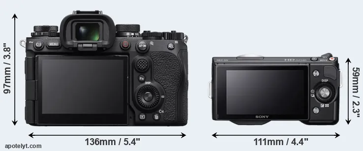 Comparison A9 III or NEX-5N rear