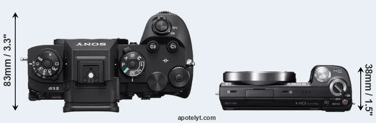 Compare A9 III versus NEX-5N top