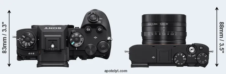 Compare A9 III versus RX1R III top