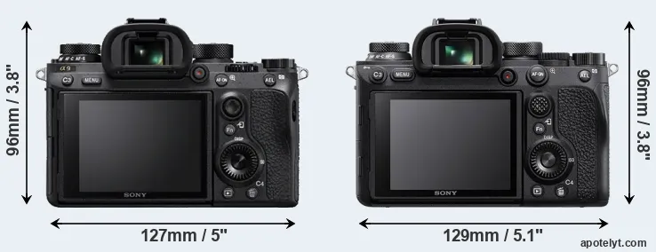 Comparison A9 or A9 II rear