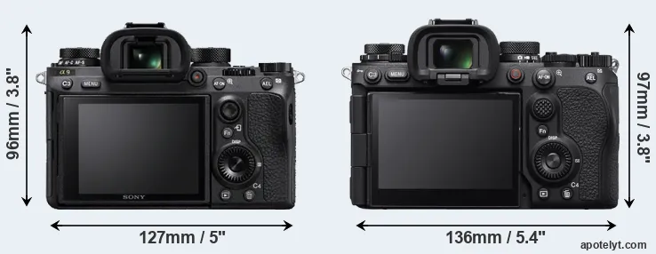 Comparison A9 or A9 III rear