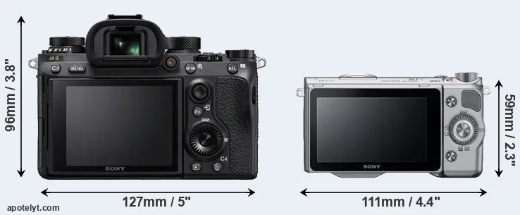 Comparison A9 or NEX-5T rear