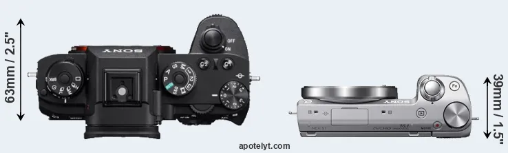 Compare A9 versus NEX-5T top