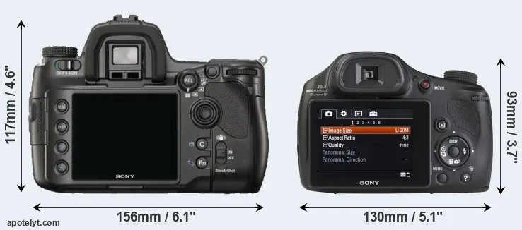Comparison A900 or HX350 rear