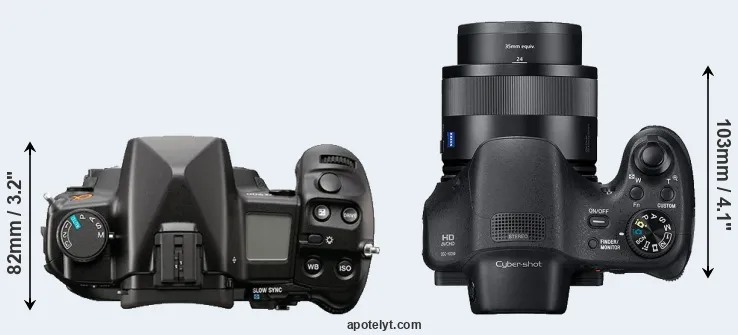 Compare A900 versus HX350 top