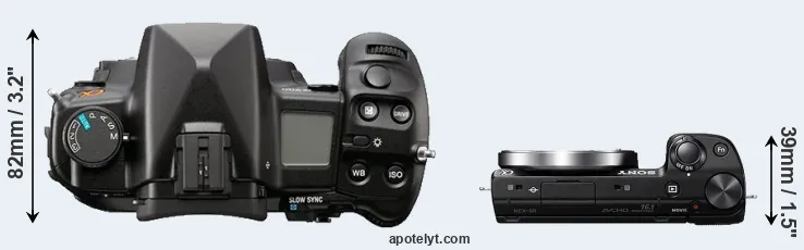 Compare A900 versus NEX-5R top
