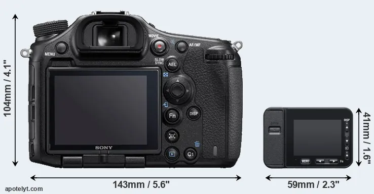 Comparison A99 II or RX0 II rear