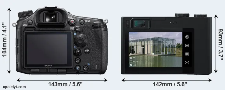 Comparison A99 II or ZX1 rear