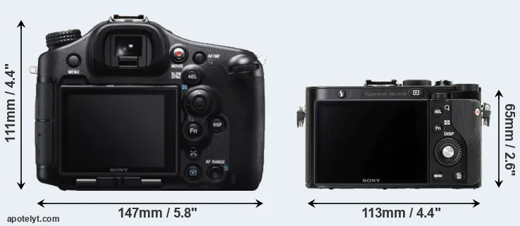 Comparison A99 or RX1R rear