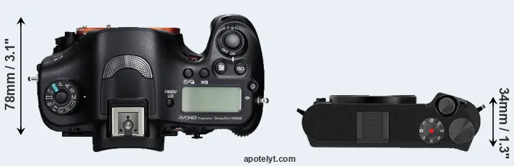 Compare A99 versus M1 top