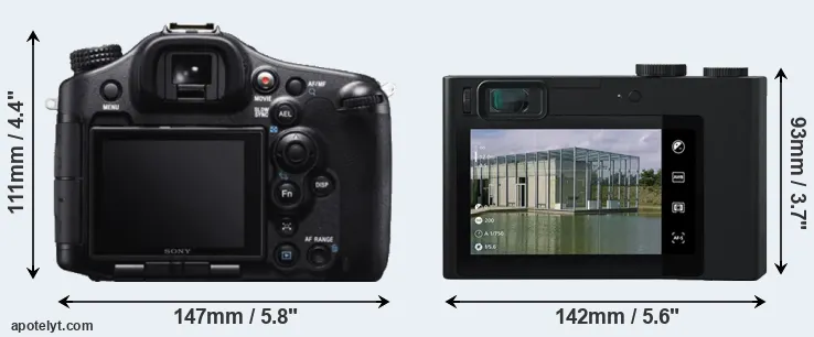 Comparison A99 or ZX1 rear