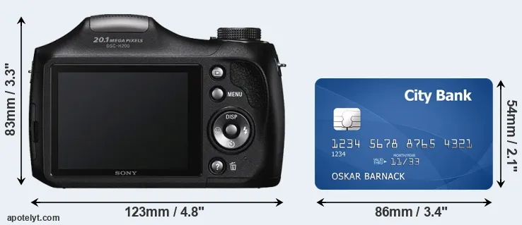 H200 and credit card rear side