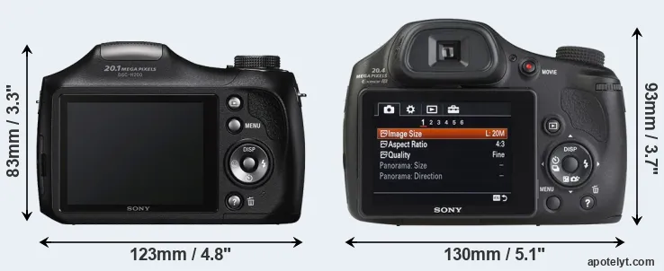 Comparison H200 or HX350 rear