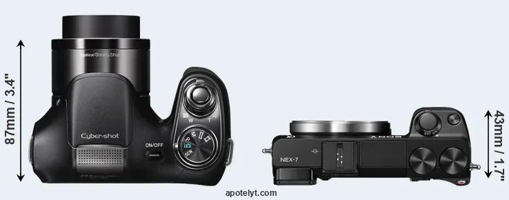 Compare H200 versus NEX-7 top
