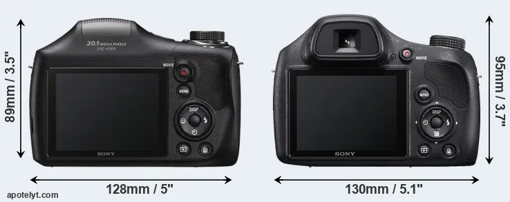 Comparison H300 or H400 rear