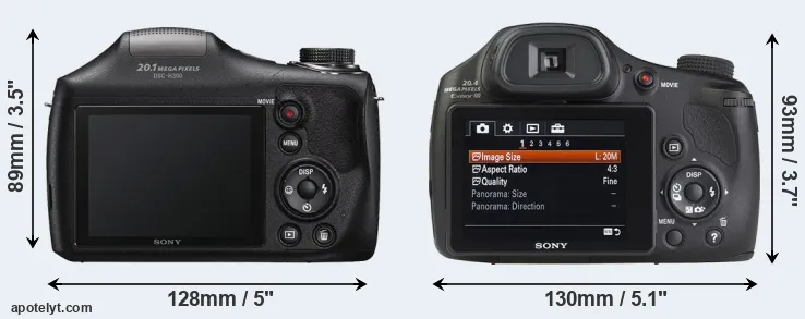Comparison H300 or HX350 rear