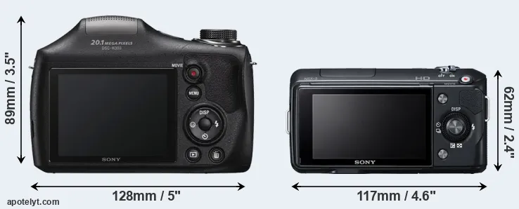 Comparison H300 or NEX-3 rear