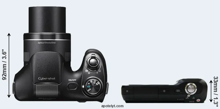 Compare H300 versus NEX-3 top