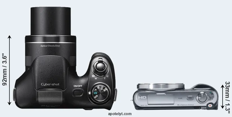 Compare H300 versus NEX-C3 top