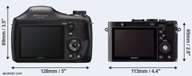 Comparison H300 or RX1 rear