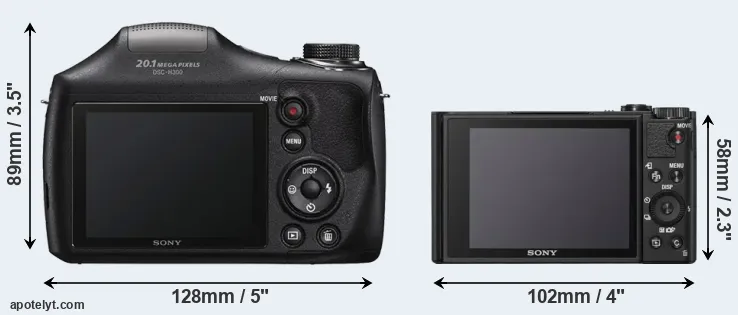 Comparison H300 or WX800 rear