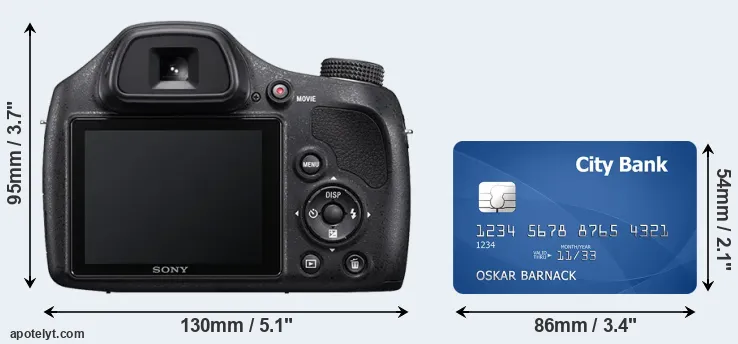 H400 and credit card rear side