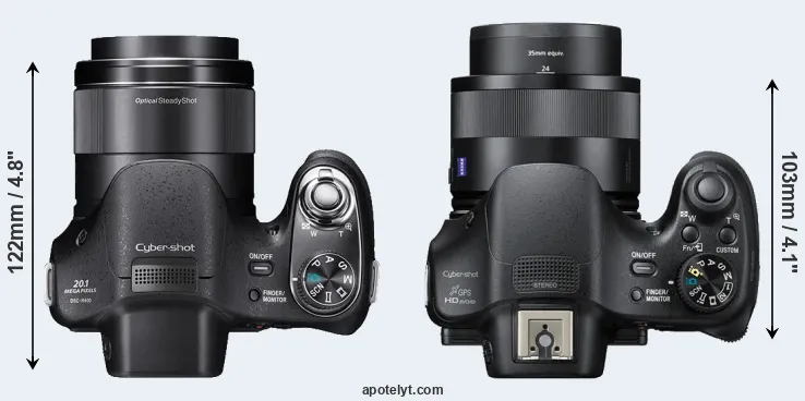Compare H400 versus HX400V top