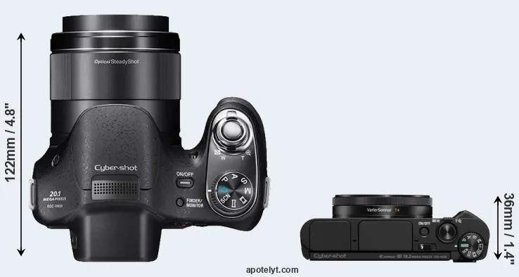 Compare H400 versus HX99 top