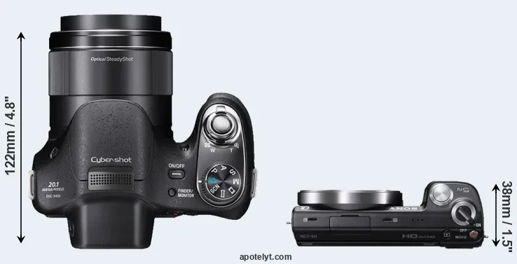 Compare H400 versus NEX-5N top
