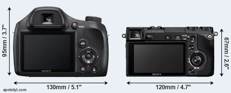 Comparison H400 or NEX-7 rear