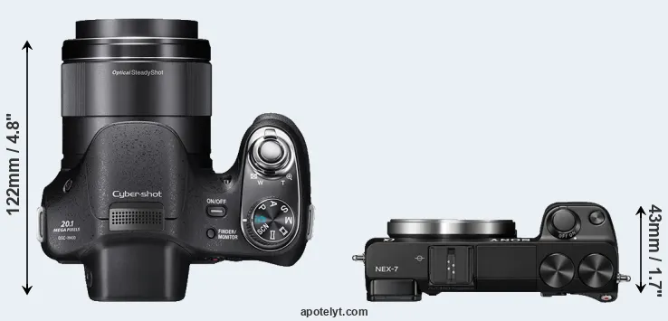 Compare H400 versus NEX-7 top