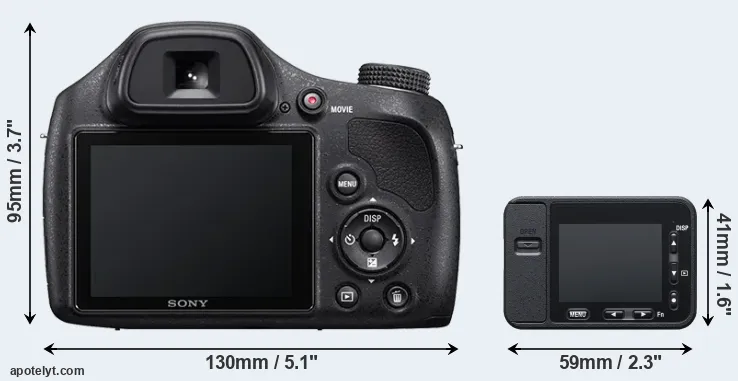Comparison H400 or RX0 rear