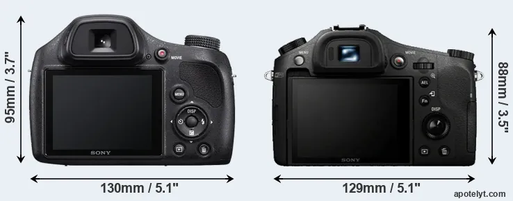 Comparison H400 or RX10 rear