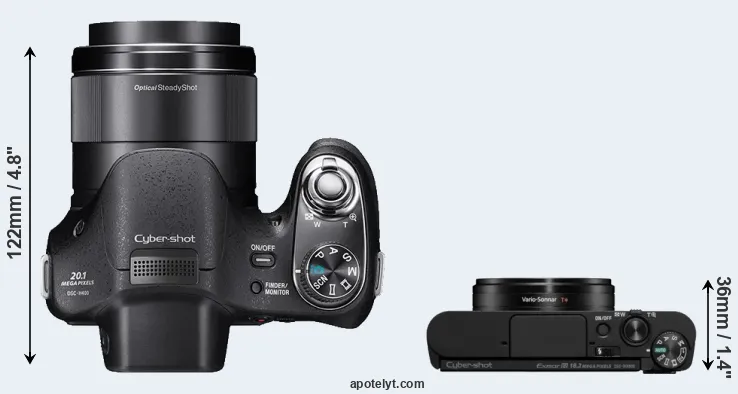 Compare H400 versus WX800 top
